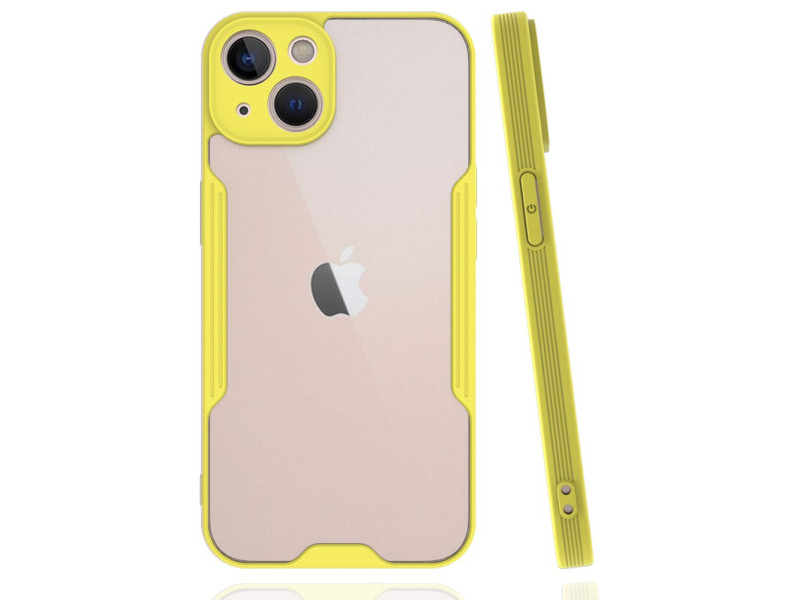Newface iPhone 14 Kılıf Platin Silikon - Sarı