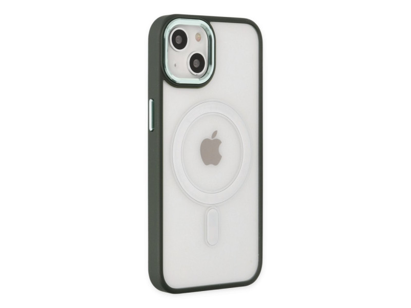 Newface iPhone 14 Kılıf Room Magneticsafe Silikon - Köknar Yeşili