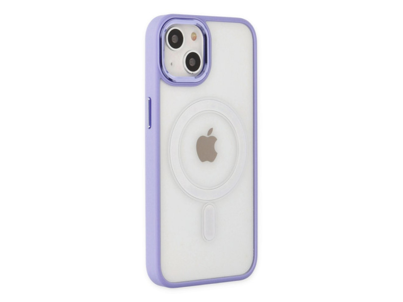 Newface iPhone 14 Kılıf Room Magneticsafe Silikon - Lila