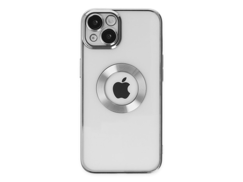 Newface iPhone 14 Kılıf Slot Silikon - Gümüş