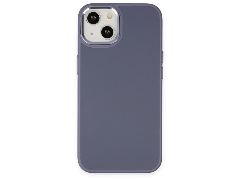 Newface iPhone 14 Plus Kılıf Asya Deri Silikon - Mor