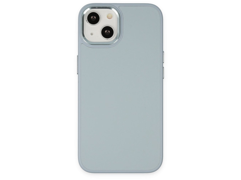 Newface iPhone 14 Plus Kılıf Asya Deri Silikon - Sierra Blue