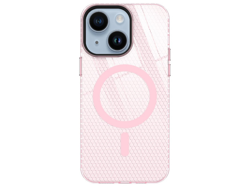 Newface iPhone 14 Plus Kılıf Beta Magneticsafe Silikon - Pembe