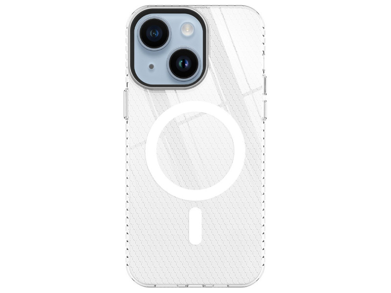 Newface iPhone 14 Plus Kılıf Beta Magneticsafe Silikon - Şeffaf