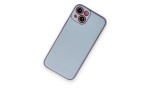 Newface iPhone 14 Plus Kılıf Coco Deri Silikon Kapak - Sky Blue