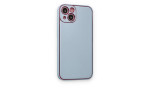 Newface iPhone 14 Plus Kılıf Coco Deri Silikon Kapak - Sky Blue
