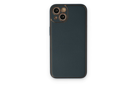 Newface iPhone 14 Plus Kılıf Coco Deri Silikon Kapak - Yeşil