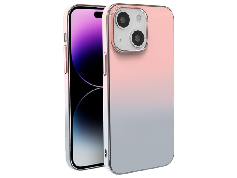 Newface iPhone 14 Plus Kılıf Elektra Pc Kapak - Kırmızı-Gri