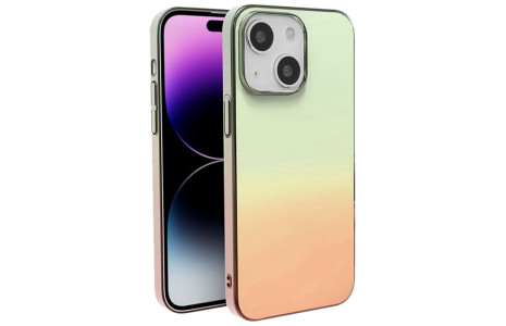Newface iPhone 14 Plus Kılıf Elektra Pc Kapak - Yeşil-Kırmızı