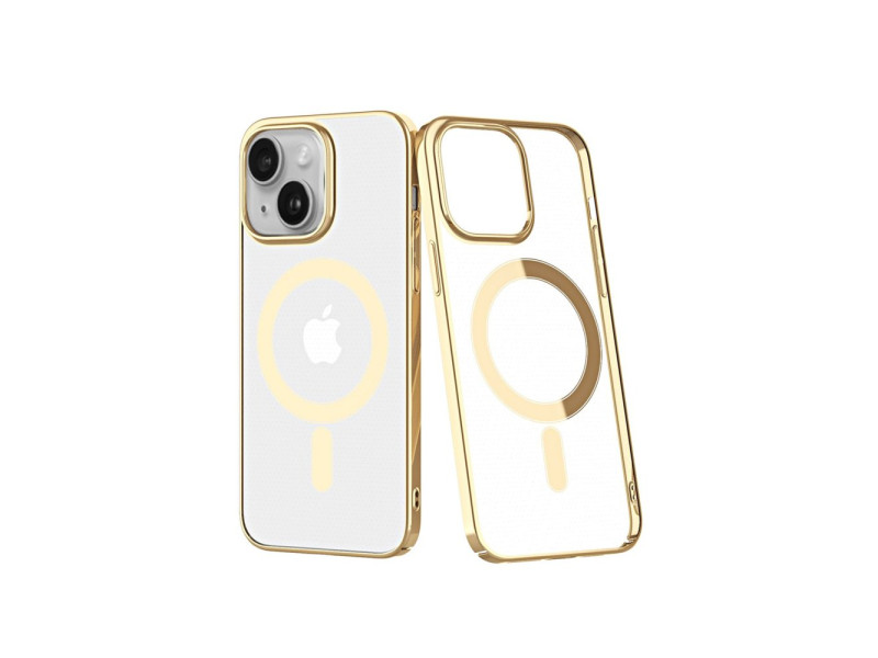 Newface iPhone 14 Plus Kılıf Element Magneticsafe Sert Kapak - Gold