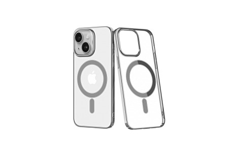 Newface iPhone 14 Plus Kılıf Element Magneticsafe Sert Kapak - Gümüş