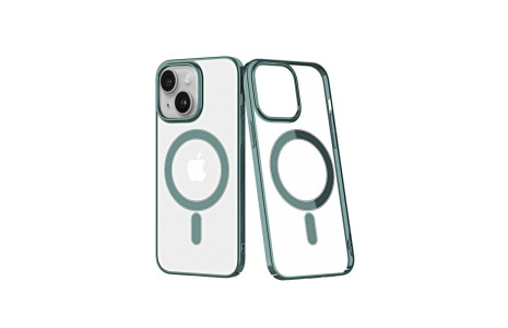 Newface iPhone 14 Plus Kılıf Element Magneticsafe Sert Kapak - Köknar Yeşili