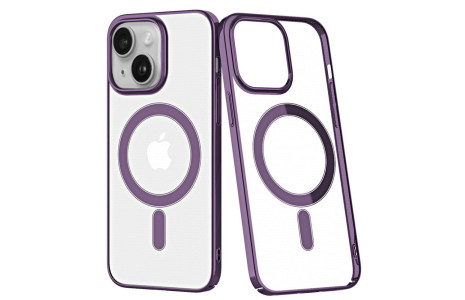 Newface iPhone 14 Plus Kılıf Element Magneticsafe Sert Kapak - Mor