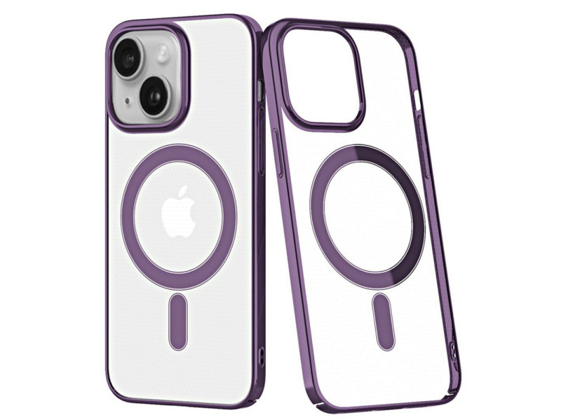 Newface iPhone 14 Plus Kılıf Element Magneticsafe Sert Kapak - Mor