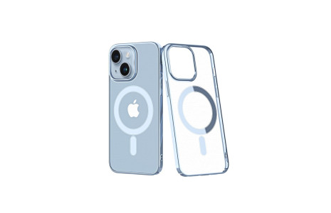 Newface iPhone 14 Plus Kılıf Element Magneticsafe Sert Kapak - Sierra Blue