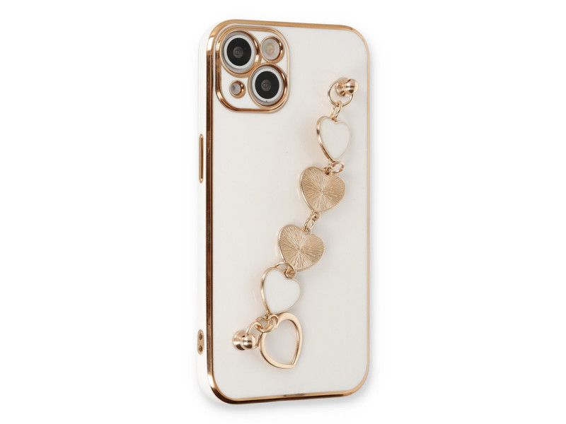 Newface iPhone 14 Plus Kılıf Esila Silikon - Beyaz