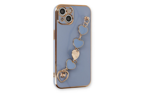 Newface iPhone 14 Plus Kılıf Esila Silikon - Gri