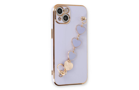 Newface iPhone 14 Plus Kılıf Esila Silikon - Lila
