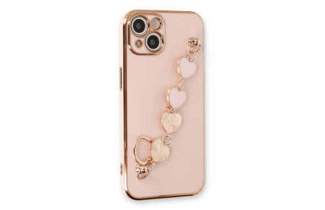 Newface iPhone 14 Plus Kılıf Esila Silikon - Pudra