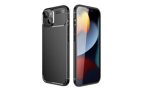 Newface iPhone 14 Plus Kılıf Focus Karbon Silikon - Siyah