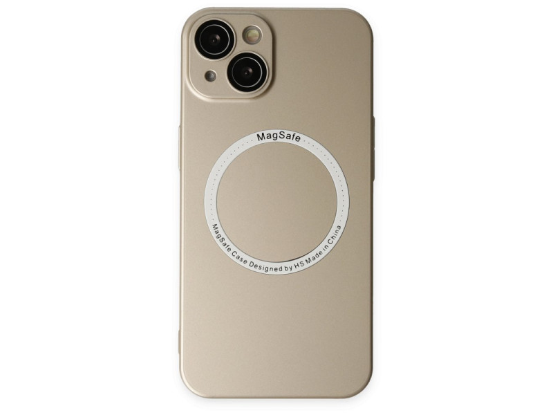 Newface iPhone 14 Plus Kılıf Jack Magneticsafe Lens Silikon - Gold
