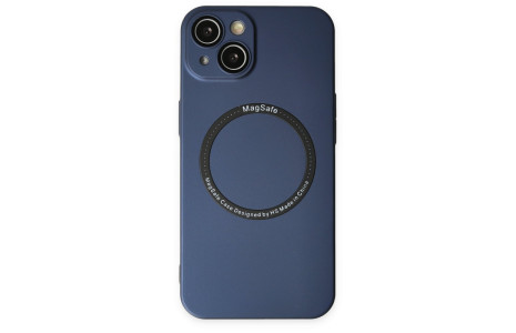 Newface iPhone 14 Plus Kılıf Jack Magneticsafe Lens Silikon - Lacivert
