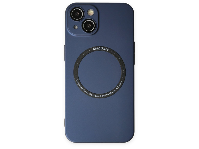 Newface iPhone 14 Plus Kılıf Jack Magneticsafe Lens Silikon - Lacivert