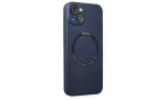 Newface iPhone 14 Plus Kılıf Jack Magneticsafe Lens Silikon - Lacivert