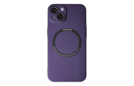 Newface iPhone 14 Plus Kılıf Jack Magneticsafe Lens Silikon - Mor