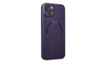 Newface iPhone 14 Plus Kılıf Jack Magneticsafe Lens Silikon - Mor