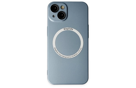 Newface iPhone 14 Plus Kılıf Jack Magneticsafe Lens Silikon - Sierra Blue