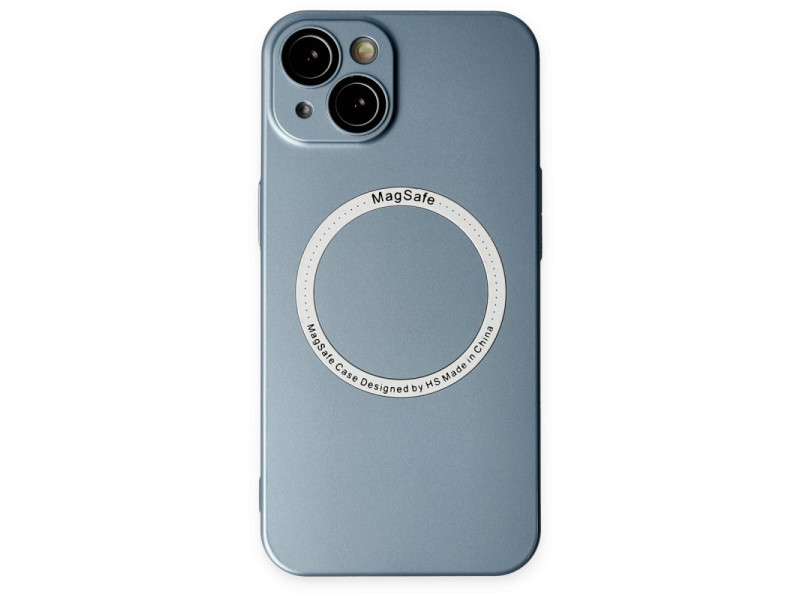 Newface iPhone 14 Plus Kılıf Jack Magneticsafe Lens Silikon - Sierra Blue