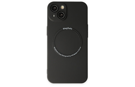 Newface iPhone 14 Plus Kılıf Jack Magneticsafe Lens Silikon - Siyah