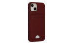 Newface iPhone 14 Plus Kılıf Kelvin Kartvizitli Silikon - Bordo