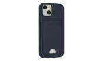Newface iPhone 14 Plus Kılıf Kelvin Kartvizitli Silikon - Lacivert