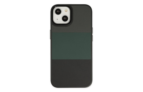 Newface iPhone 14 Plus Kılıf King Kapak - Gri-Siyah