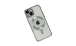 Newface iPhone 14 Plus Kılıf Kross Magneticsafe Kapak - Gümüş
