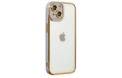 Newface iPhone 14 Plus Kılıf Liva Lens Silikon - Lila