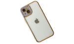 Newface iPhone 14 Plus Kılıf Liva Lens Silikon - Lila