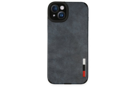 Newface iPhone 14 Plus Kılıf Loop Deri Silikon - Lacivert
