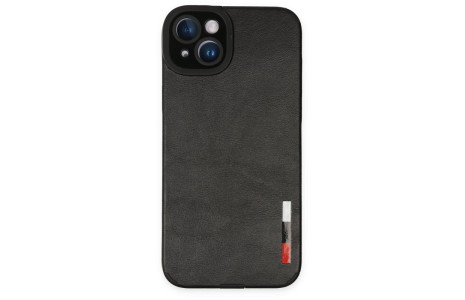 Newface iPhone 14 Plus Kılıf Loop Deri Silikon - Siyah