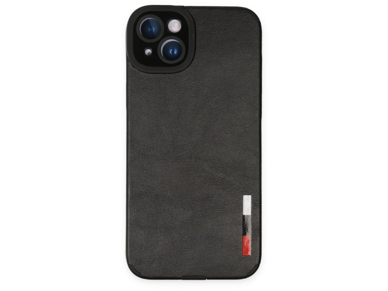 Newface iPhone 14 Plus Kılıf Loop Deri Silikon - Siyah