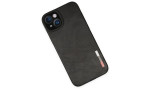 Newface iPhone 14 Plus Kılıf Loop Deri Silikon - Siyah