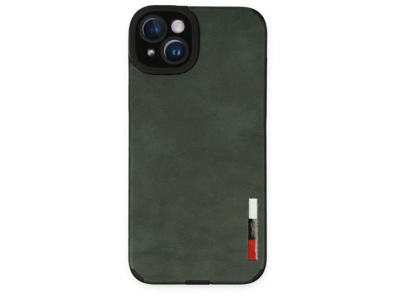 Newface iPhone 14 Plus Kılıf Loop Deri Silikon - Yeşil