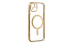 Newface iPhone 14 Plus Kılıf Magneticsafe Lazer Silikon - Gold