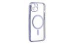Newface iPhone 14 Plus Kılıf Magneticsafe Lazer Silikon - Mor