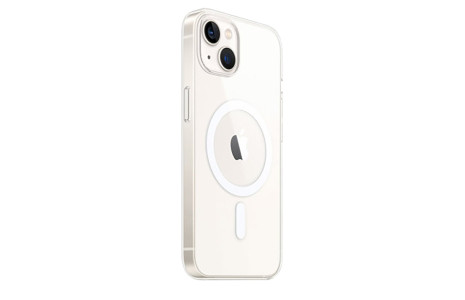 Newface iPhone 14 Plus Kılıf Magneticsafe Şeffaf Silikon - Şeffaf