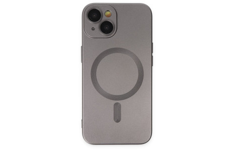 Newface iPhone 14 Plus Kılıf Moshi Lens Magneticsafe Silikon - Füme