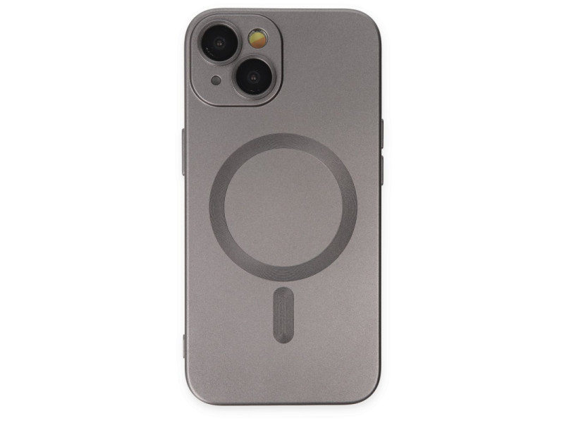 Newface iPhone 14 Plus Kılıf Moshi Lens Magneticsafe Silikon - Füme