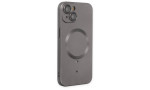 Newface iPhone 14 Plus Kılıf Moshi Lens Magneticsafe Silikon - Füme